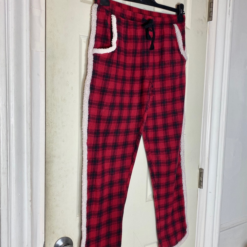Plaid pajama pants M womens euc